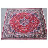 Mashad Persian Hand Knotted Wool Rug 1900