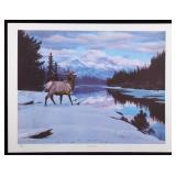 "Swan River Elk" Limited Edition Print By Sprunger