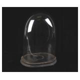 Vintage Blown Glass Display Cloche Dome w/ Base
