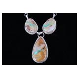 Navajo Tsosie Royston Turquoise Sterling Necklace