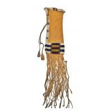 Cheyenne Beaded Hide Tobacco Bag c. 1870