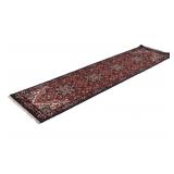 Heriz Serapi Persian Hand Knotted Wool Runner 1930