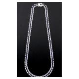 30.70ct. Blue Sapphire & 6.76ct. Diamond Necklace