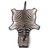 Zebra Taxidermy Full Mount Felted Room Hide Rug