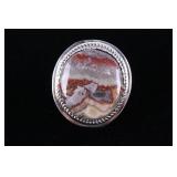 Navajo Crazy Lace Agate Ring by Charlie Chee Bowie