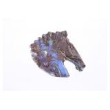 Hand Carved Horse Head Australian Boulder Opal