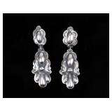 Navajo Yazzie Sterling Silver Repousse Earrings