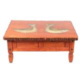 Thomas Molesworth Style Carved Rainbow Trout Table