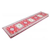 Kazak Persian Hand Knotted Woolen Runner Rug 1930