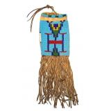 Sioux Beaded Tobacco Pouch circa 1880