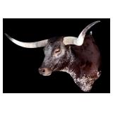 Large Western Longhorn Steer Shoulder Mount