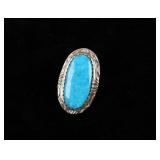 Navajo Herbert Tsosie Lone Mountain Sterling Ring