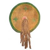 Comanche Buffalo Hide Medicine Shield 19th C.