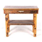 Montana Reclaimed Rough Sawn Table &  Antler Pull
