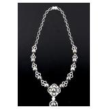 Scarce Black Tahitian Pearl 14K Diamond Necklace