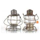 Early Star Head Light Co and Handlan RR Lanterns
