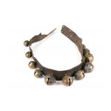 Graduated Sleigh Bells w/ Rich Brown Leather Strap