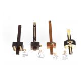 Collection of Rare Wood & Brass Marking Gauges