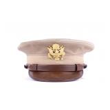 Original U.S. WWII Army AC Officer Khaki Visor Cap