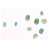 Emerald Gem Stones Oval & Cabochon 6.03CTW