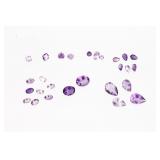 19ct. of Loose & Faceted Amethyst Gemstones