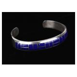 Navajo Sterling Lapis Lazuli Mosiac Bracelet