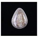 Navajo Crazy Lace Agate Ring by Charlie Chee Bowie