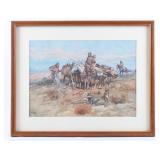 Charles M. Russell Indian Women Traveling Print