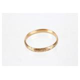 Antique Victorian Gold Floral Engraved Bracelet