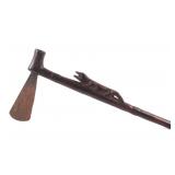 Early African Chowke Alligator War Club Axe