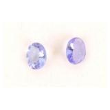 Pair of Tanzanite Oval Gemstones