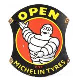 Michelin Tyres Porcelain Enamel Sign Reproduction