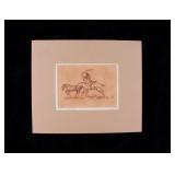 Origina Ace Powell Native American Sketch 15/100