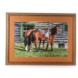 "Curly and The Kid" Framed Print by Ann Hanson