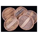 African Hand Woven Winnowing Basket Collection