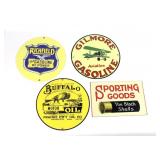 Replica Vintage Gasoline & Sporting Goods Signs