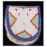 Crow Apsaalooke Beaded Signal Mirror Pouch 1800