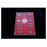 Collection of 17 Vintage Airlines Wing Badges