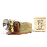 Vintage Miner Hat & in-box Carbide Lamp