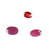 2.08 CTW Ruby Oval Cut Loose Gem Stones