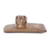 Woodland Era Hopewell Raven Effigy Platform Pipe