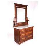 Antique Eastlake Dresser with Mirror c.1875