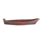 Haida Native American Indian Carved Wooden Canoe