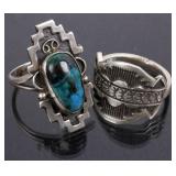 Navajo Emerson Sterling & JLL Sterling Ring