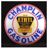 Champlin Gasoline Globe Glass Lens