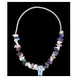 Zuni MultiStone Sunface & Wildlife Fetish Necklace