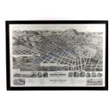 1890 Kessler Brewery Map of Helena Montana