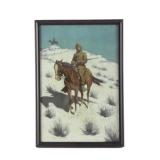 1902 Frederic Remington Framed Chromolithograph