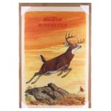 Original 1955 Western-Winchester Whitetail Poster