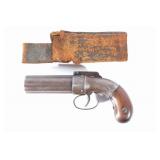 Allen & Thurber 34Cal Six Shot Pepperbox w/Holster